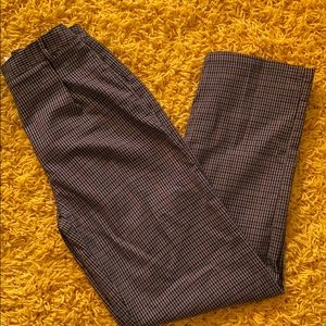 High rise loose fit pants in green,